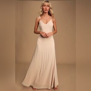 Lulus Meteoric Rise Blush Dress Size S Bridesmaid Feminine Preowned